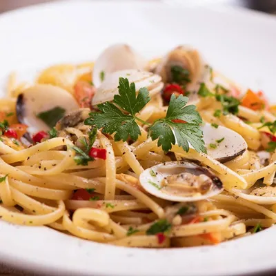 Spicy Clam Linguine