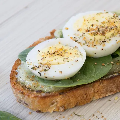 Spinach & Egg Tartine