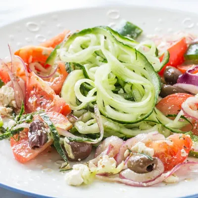 Spiral Greek Salad