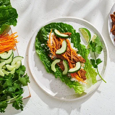 Family-Style Steak Lettuce Wraps