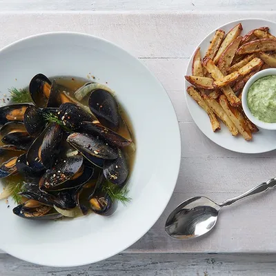 Steamed Mussels
