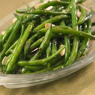 Steamer Green Bean Salad with Almonds