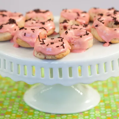 Strawberry Buttermilk Donuts