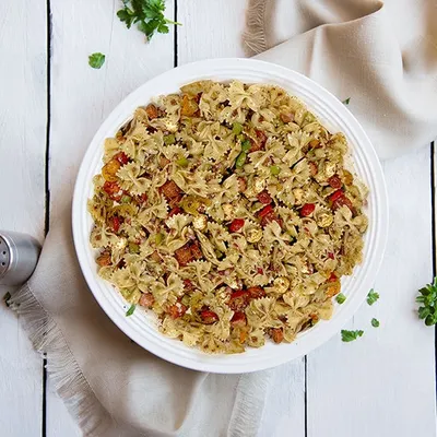 Summer Pizza Pasta Salad