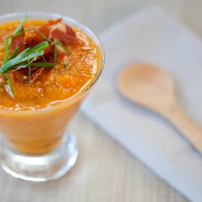 Sylvie’s Cold Carrot, Rosemary and Lemon Soup