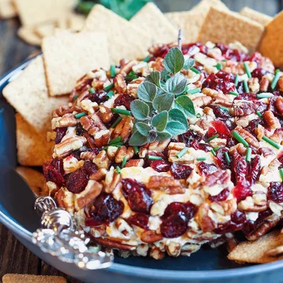 Sylvie's Holiday Cheese Log