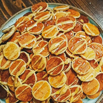 Sylvie's Mini Pumpkin Pancakes with Maple Cinnamon Butter