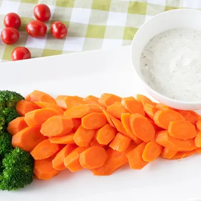 Veggie Carrot and Dip for Easter