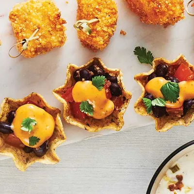 Black Bean Salsa Cups