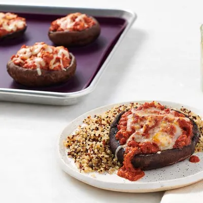 Bolognese Stuffed Portobello Mushrooms