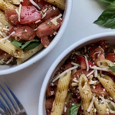 Easy Bruschetta Pasta