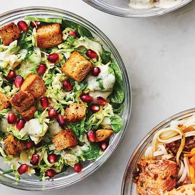 Brussels Sprouts Caesar Salad