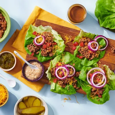 Cheeseburger Lettuce Wraps