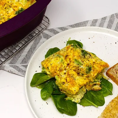 Protein-Packed Chicken & Broccoli Frittata