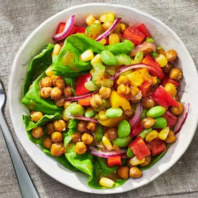 Chickpea & Edamame Salad