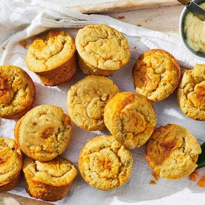 Cheddar & Jalapeño Cornbread Muffins