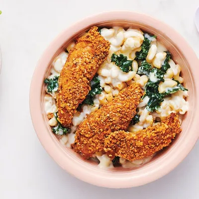 Crispy Chicken Mac & Cheese