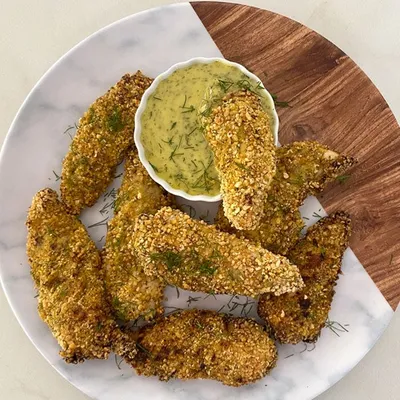 Dilly Honey Mustard Chicken Strips