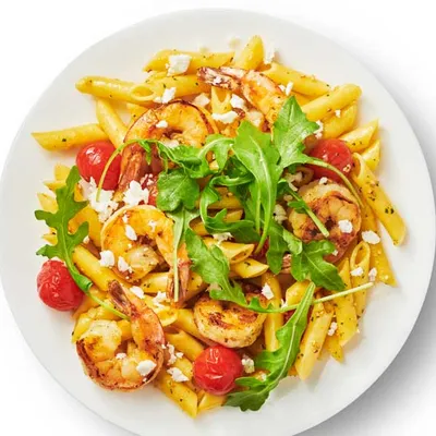 Garlicky Shrimp Pasta