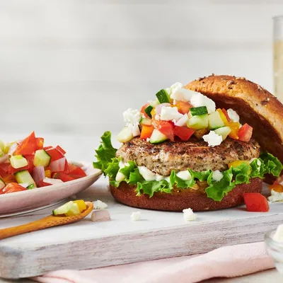 Greek Turkey Burgers