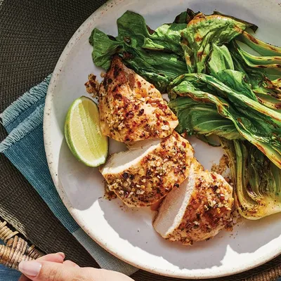 Grilled Bali Chicken & Bok Choy