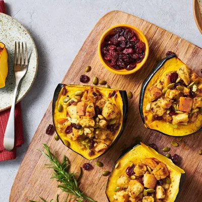 Happy Holidays Stuffed Squash