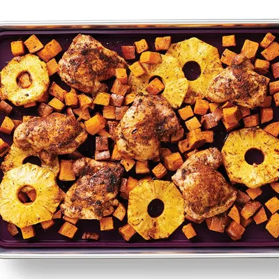 Jerk Chicken Sheet Pan Dinner