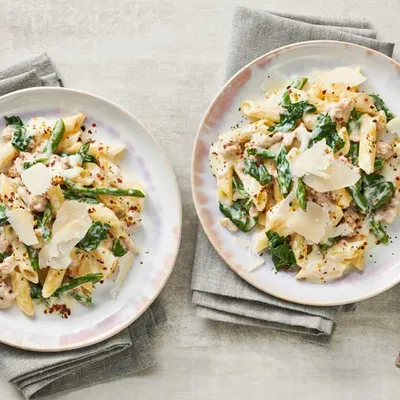 Asparagus Alfredo Penne