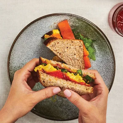 Leftover Turkey Sandwich with Red Pepper Jelly