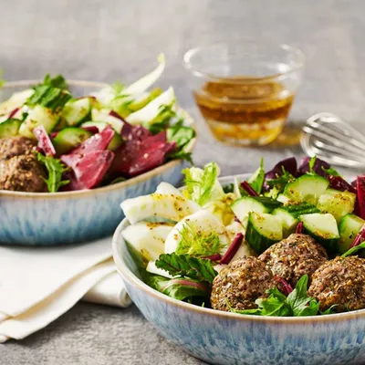 Mediterranean Meatballs Power Bowl
