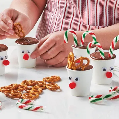 Reindeer Pudding Cups