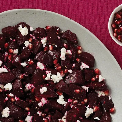 Roasted Balsamic Beets with Feta 