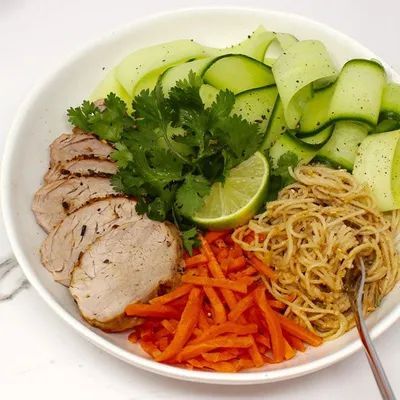 Satay Pork Noodle Bowl