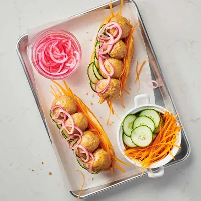 Saucy Meatball Sandwich