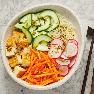 Simple Veggie Noodle Bowl
