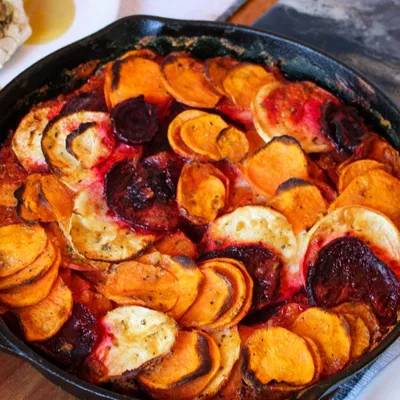 Skillet Root Veggies 
