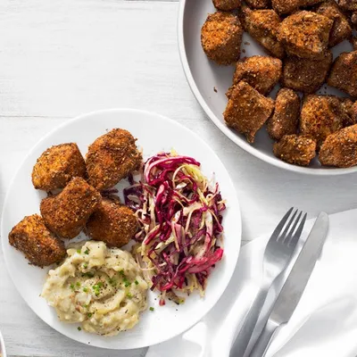 Southern Baked Popcorn Chicken Dinner