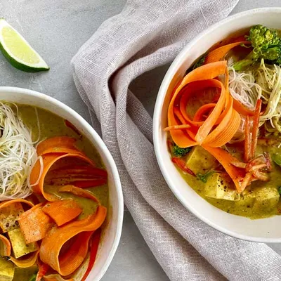 Tofu & Coconut Curry Noodles
