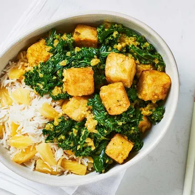 Tofu with Pineapple Rice
