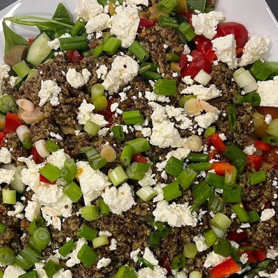 Tuscan Risotto Feta Salad